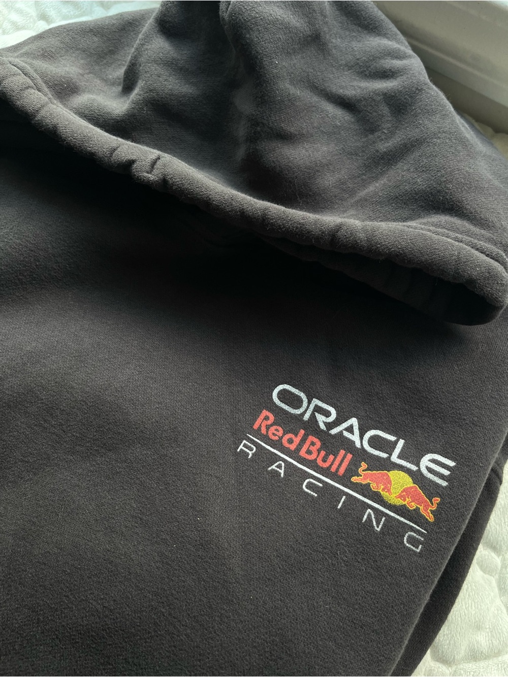 Hollister Black Hooded Sweatshirt soft ORACLE racing redbull xs men boys youth
